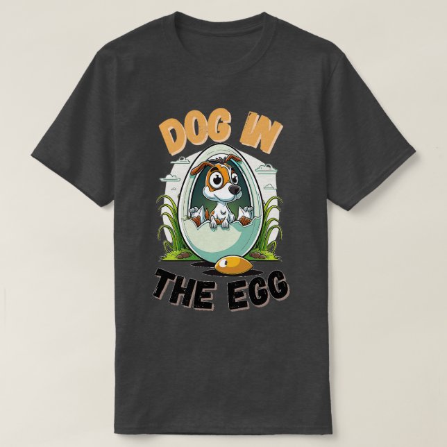 Camiseta cão no ovo 2023 (Frente do Design)
