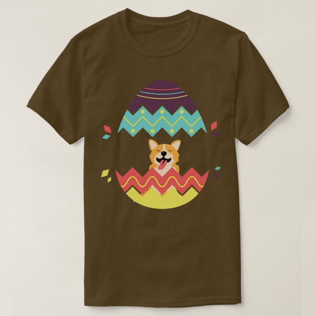Camiseta cão no ovo 227 (Frente do Design)