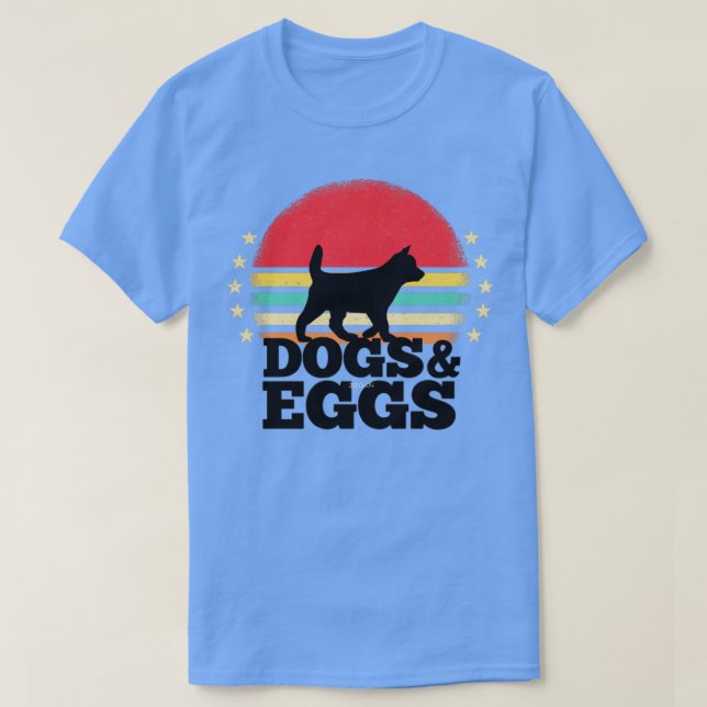 Camiseta cão no ovo 242 (Frente do Design)