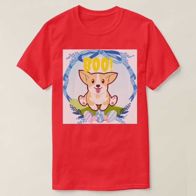 Camiseta cão no ovo 256 (Frente do Design)