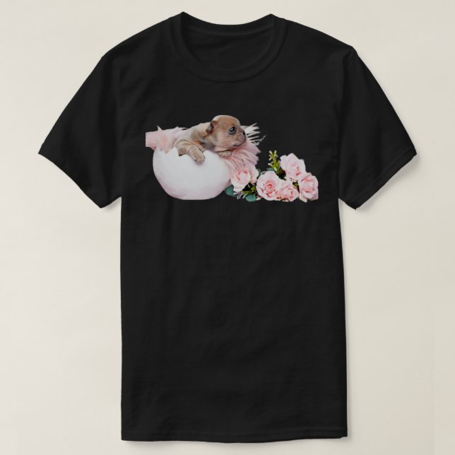 Camiseta cão no ovo 98 (Frente do Design)