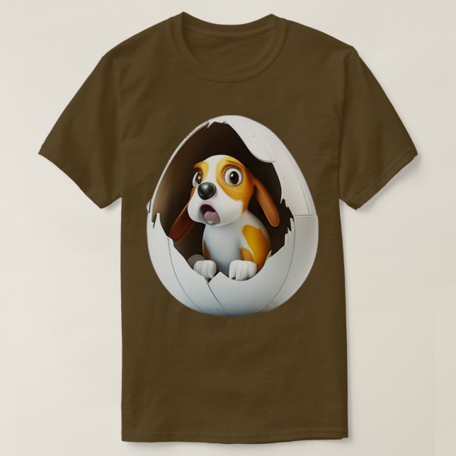Camiseta Cão No Prêmio De Ovo (Frente do Design)