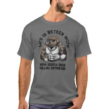 Cão NSDR, musculoso, tatuado, fisiculturista