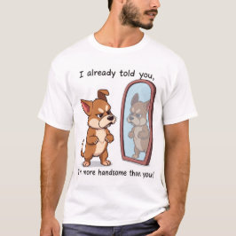 Camiseta cão otimista