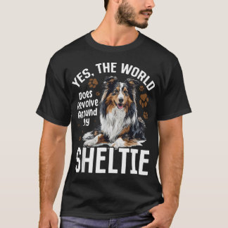 Camiseta Cão Ovelheiro Shetland Sheltie - Sim O Mundo