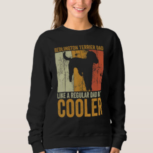 Camiseta Cão Pai Terrier do Dia de os pais Bedlington Retro