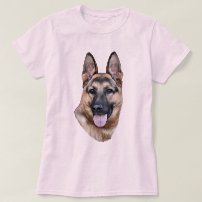 Camiseta Cão Pastor Alemão (Frente do Design)