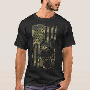Camiseta Cão Pastor Alemão - Amante de Cães Pastor Bandeira
