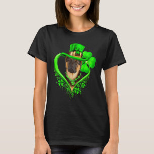 Camiseta Cão Pastor Alemão Amante do Dia de São Patrício Ir