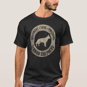 Camiseta Cão Pastor Alemão Design Proprietário de Cão Alsac