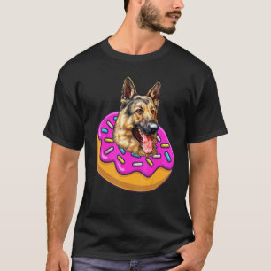 Camiseta Cão Pastor Alemão Donut Massa Fazedores de Donut C