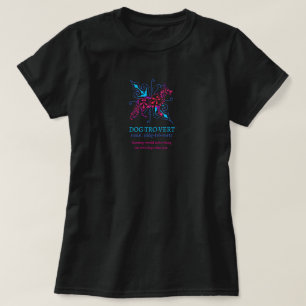 Camiseta Cão Pastor Alemão Floral Abstração Dogtrovert