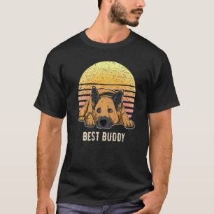 Camiseta Cão Pastor Alemão Gsd Pôr do Sol 40