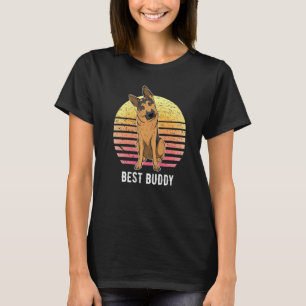 Camiseta Cão Pastor Alemão Gsd Pôr do Sol 64