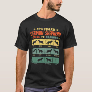 Camiseta Cão Pastor Alemão Mãe Pai Teimoso Vintage