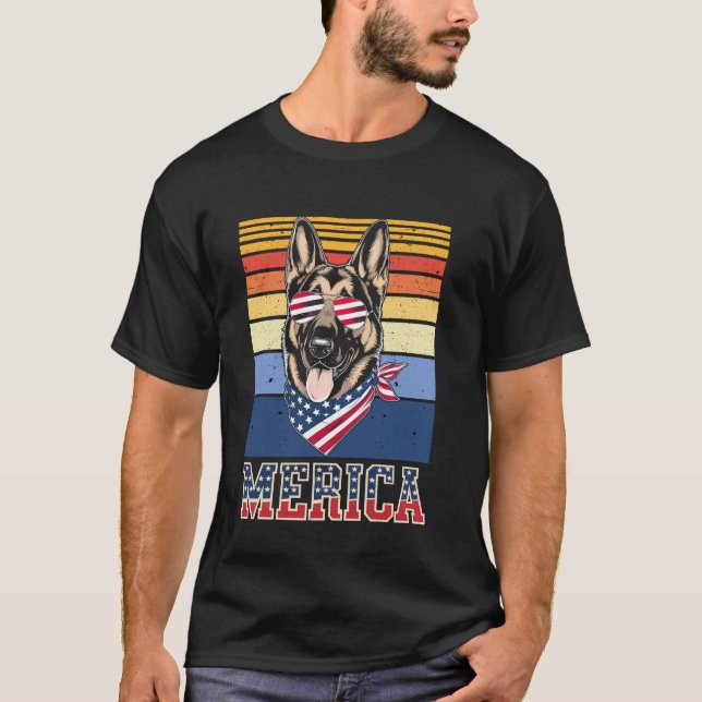 Camiseta Cão Pastor Alemão Merica (Frente)
