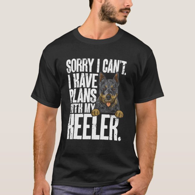 Camiseta Cão Pastor Australiano Blue Heeler (Frente)