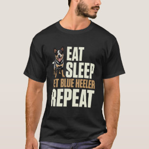 Camiseta Cão Pastor Australiano Boiadeiro Azul