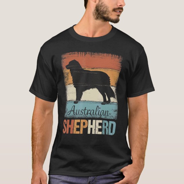 Camiseta Cão Pastor Australiano Pastor Aussie (Frente)