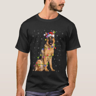 Camiseta Cão Pastor Belga Malinois Natal Pet Cão Lo