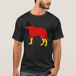 Camiseta Cão-Pastor com Bandeira Alemã