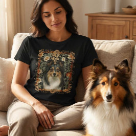 Camiseta Cão Pastor de Shetland Sheltie Vintage William Mor