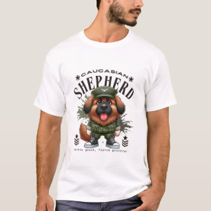 Camiseta Cão Pastor do Cáucaso gigante gentil