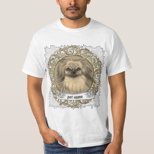 Camiseta Cão Pequinês  (Frente)
