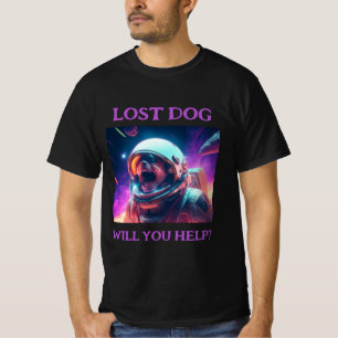 Camiseta Cão Perdido - Preto Personalizável