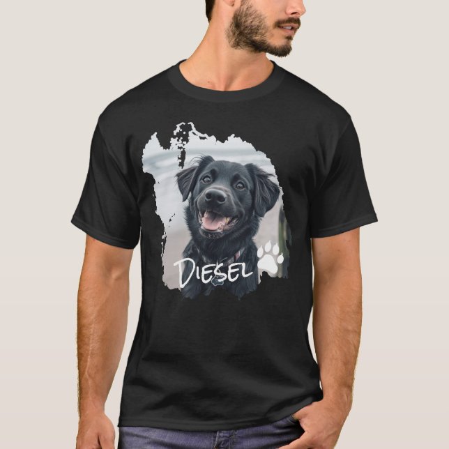 Camiseta Cão Personalizado - Gráfico com Dificuldade (Frente)