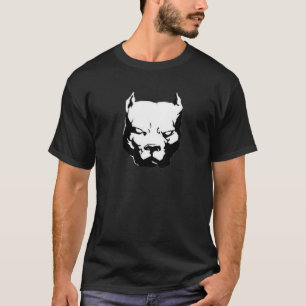 Camiseta Cão Pitbull irritado