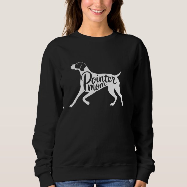 Camiseta Cão Pointer de Pelo Curto Alemão Mãe Pointer GSP (Frente)