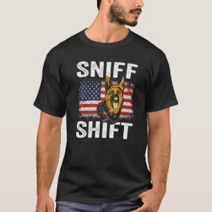 Camiseta Cão Policial Pastor Alemão K 9 Aplicação da Lei K