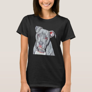 Camiseta Cão Portrato Filtro Fotografia Filtro Pit Bull Cac