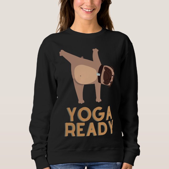 Camiseta Cão Pronto para Yoga (Frente)