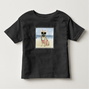 Camiseta Cão quente   Cãibras Nos Óculos De Sol Na Praia