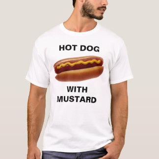 Camiseta Cão quente com mostarda