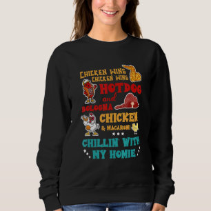 Camiseta Cão Quente De Galinha E Frango De Bolonha E Macaro