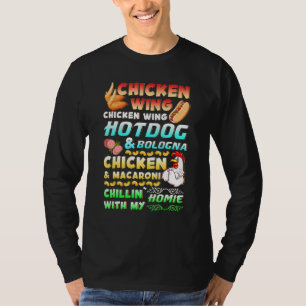 Camiseta Cão Quente De Galinha E Música Viral De Bolonha