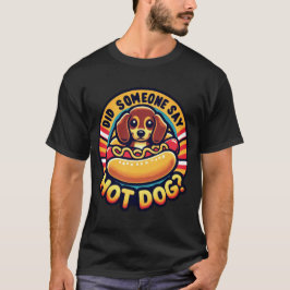 Camiseta Cão Quente Lover e Dachshund Lover Tee