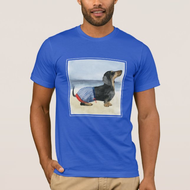 Camiseta Cão quente | Preparações Para Nadar (Frente)