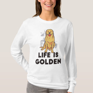 Camiseta Cão Retriever Dourado - A Vida é Dourada