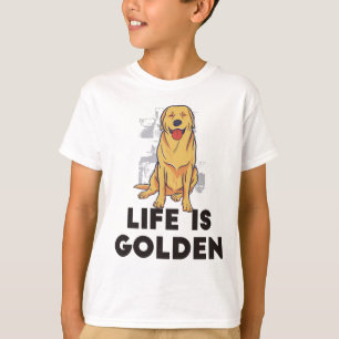 Camiseta Cão Retriever Dourado - A Vida é Dourada