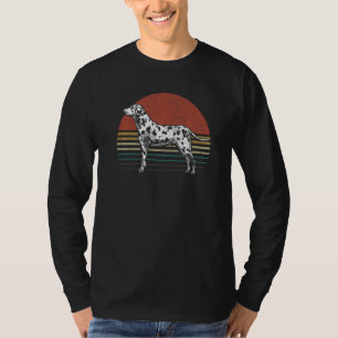 Camiseta Cão-retrô Dalmático