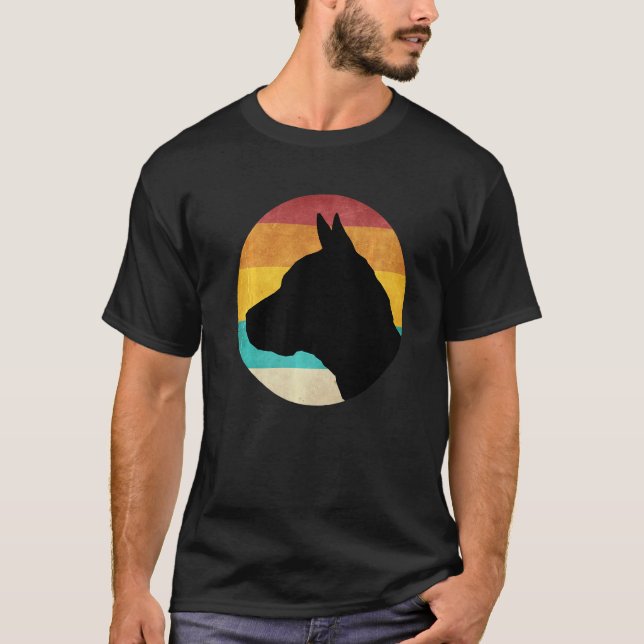 Camiseta Cão Retro Para Dono de Labrador Dobermann Pastor (Frente)