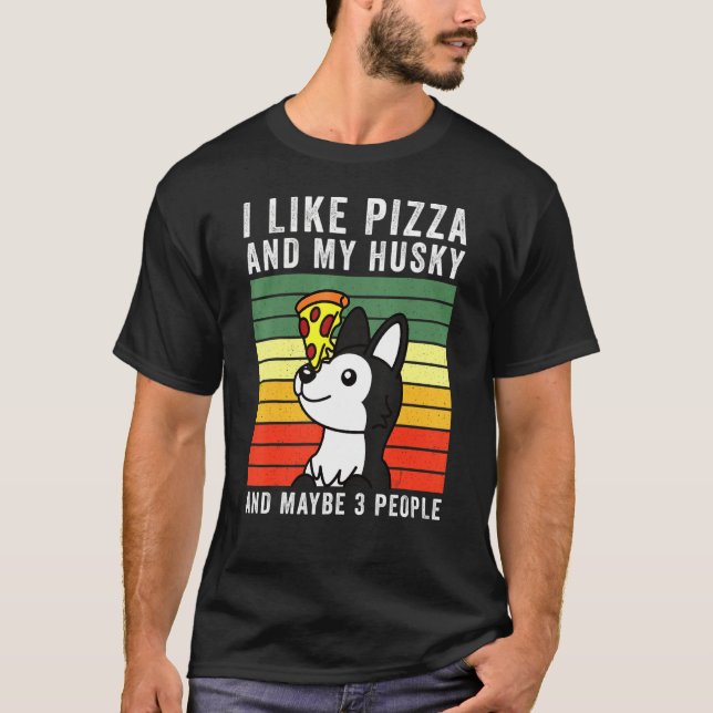 Camiseta Cão Rouco de pizza (Frente)