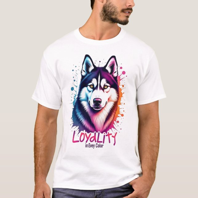 Camiseta Cão-Rouco vibrante (Frente)