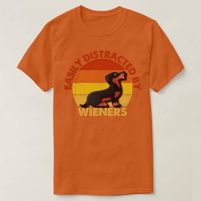 Camiseta cão-salsicha (Frente do Design)