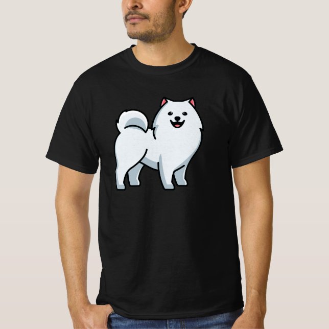 Camiseta Cão Samoyed (Frente)