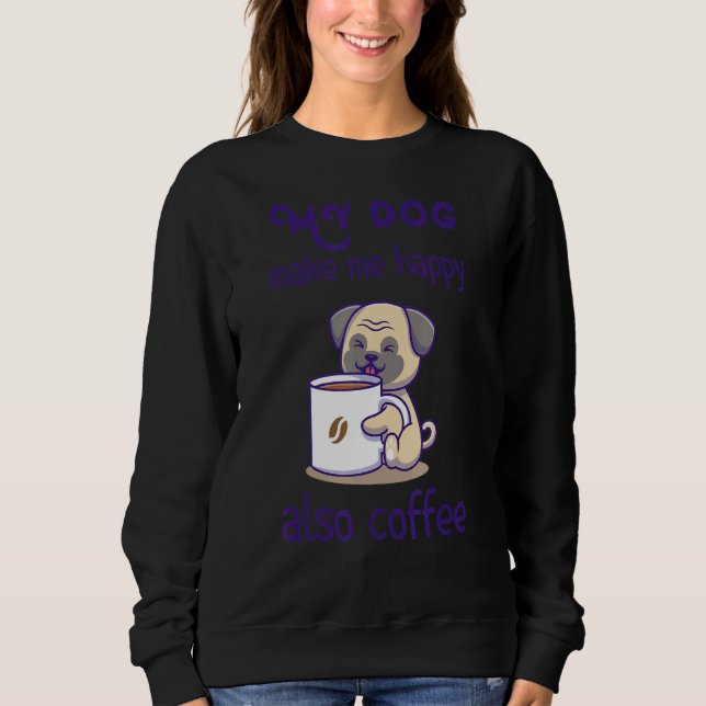 Camiseta Cão Sarcástico E Design Café (Frente)